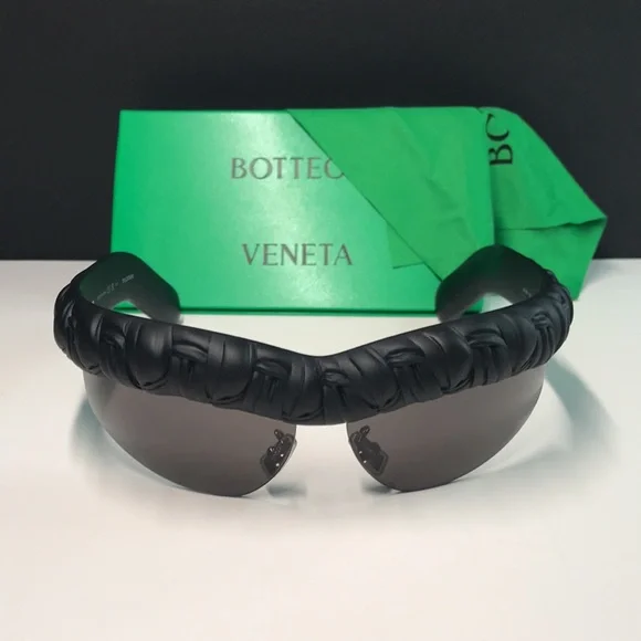 New Authentic BOTTEGA VENETA – BOLD HALF RIM ‘BV1209S’ SUNGLASSES /BLACK kering_2FBV1209S_002.png?crop=  main image 2